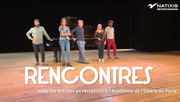 Affiche "Rencontres" avec les 5 jeunes artistes